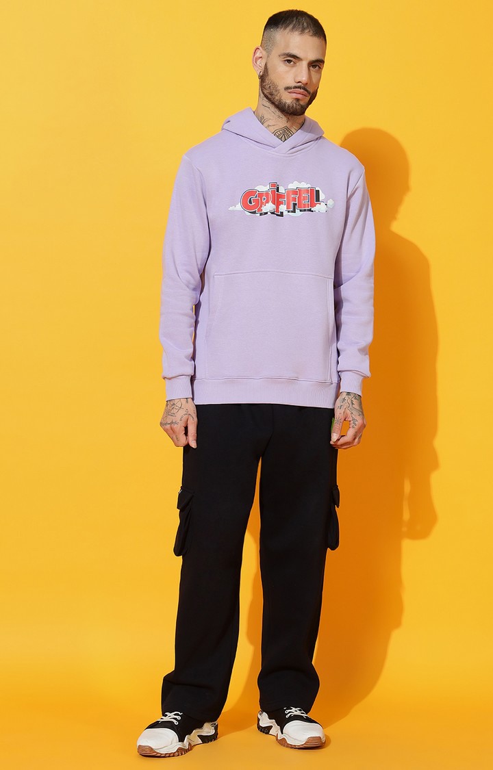 Men's Cloud Regular Fit Mauve Hoodie Tracksuit