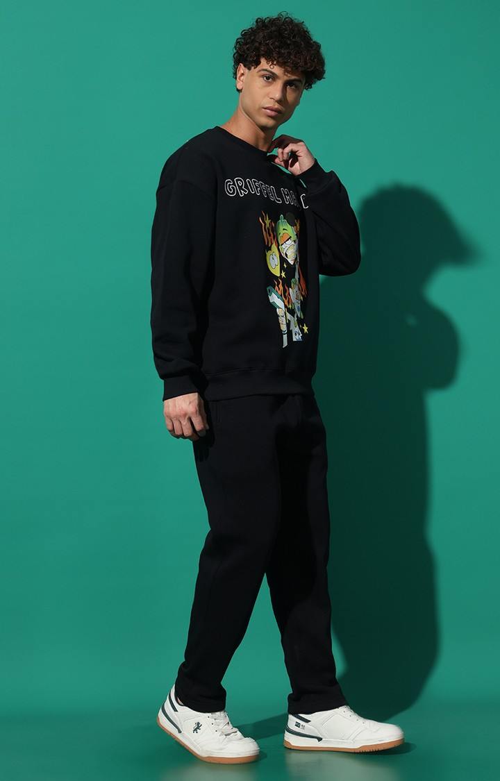 Men's GRIFFEL MAFIA Oversized Black Tracksuit
