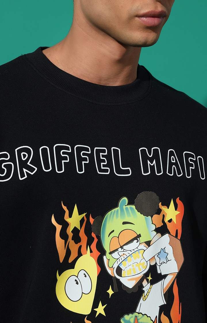 Men's GRIFFEL MAFIA Oversized Black Tracksuit