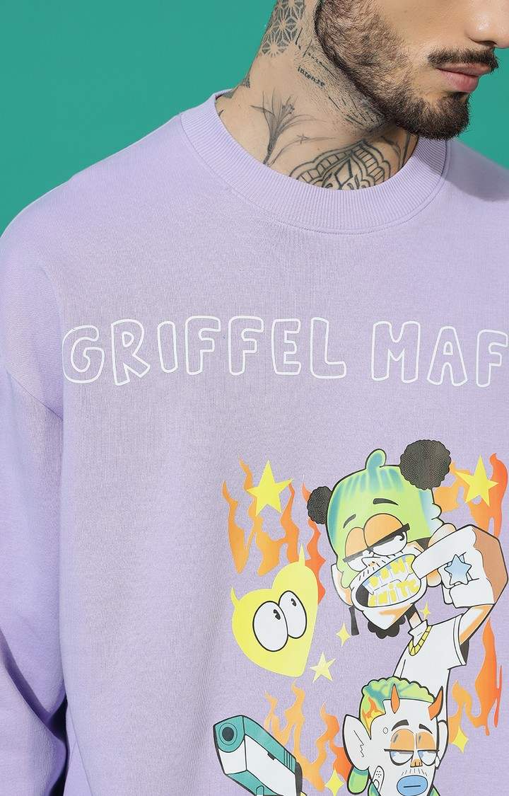 Men's GRIFFEL MAFIA Oversized Mauve Tracksuit