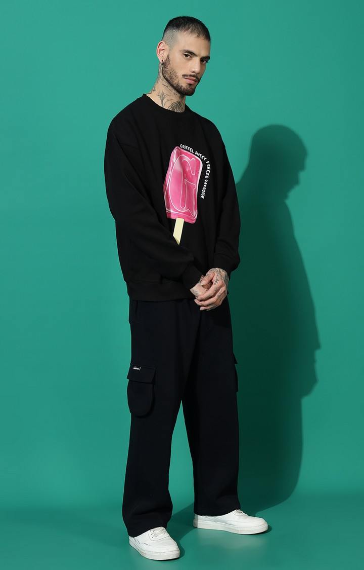 Men's Sweet Paradise Oversized Black Tracksuit