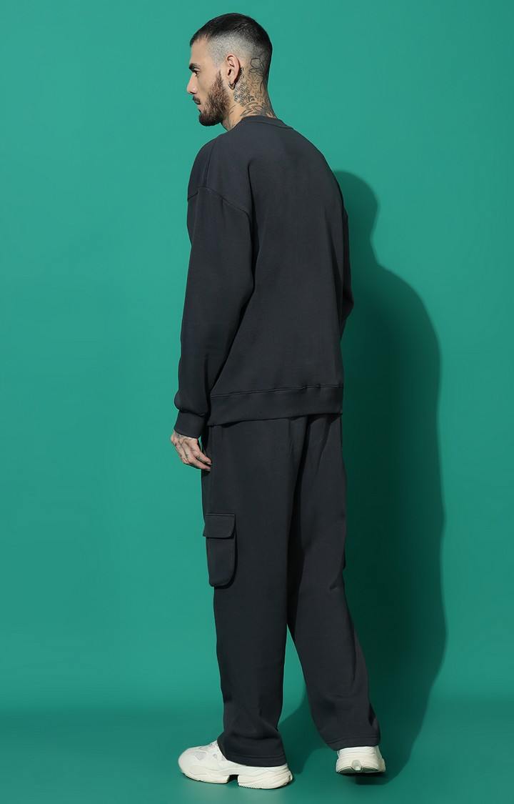 Men's Cool Kid Oversized Charcoal Tracksuit