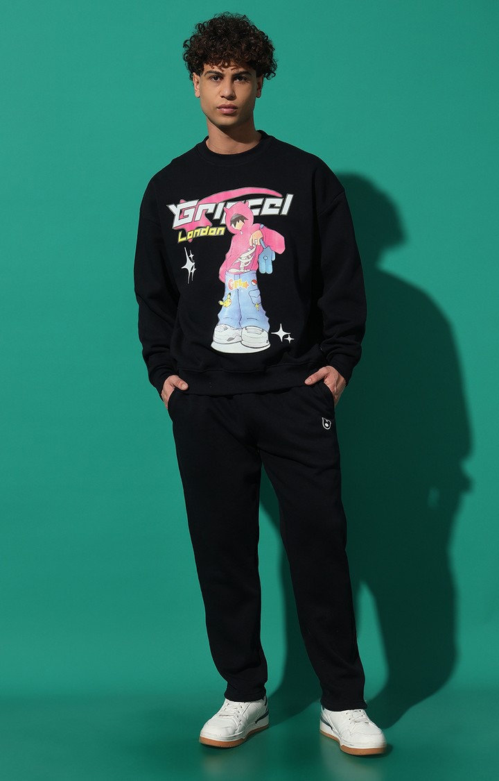 Men's Cool Kid Oversized Navy Tracksuit