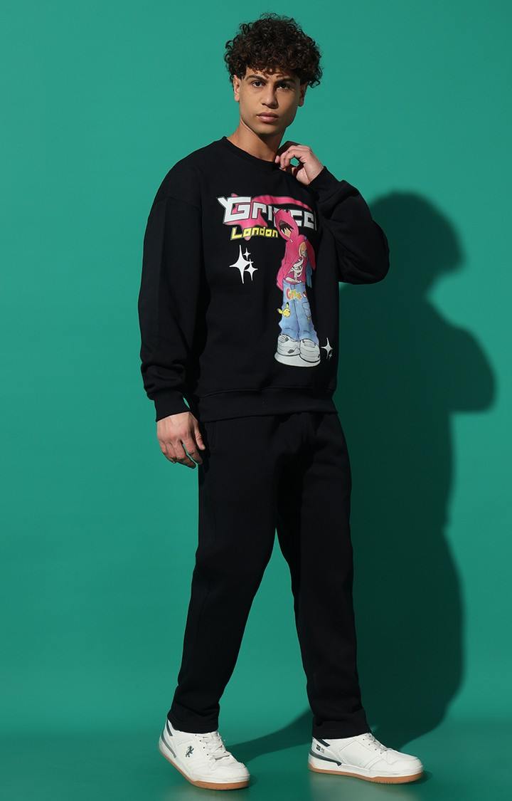 Men's Cool Kid Oversized Navy Tracksuit