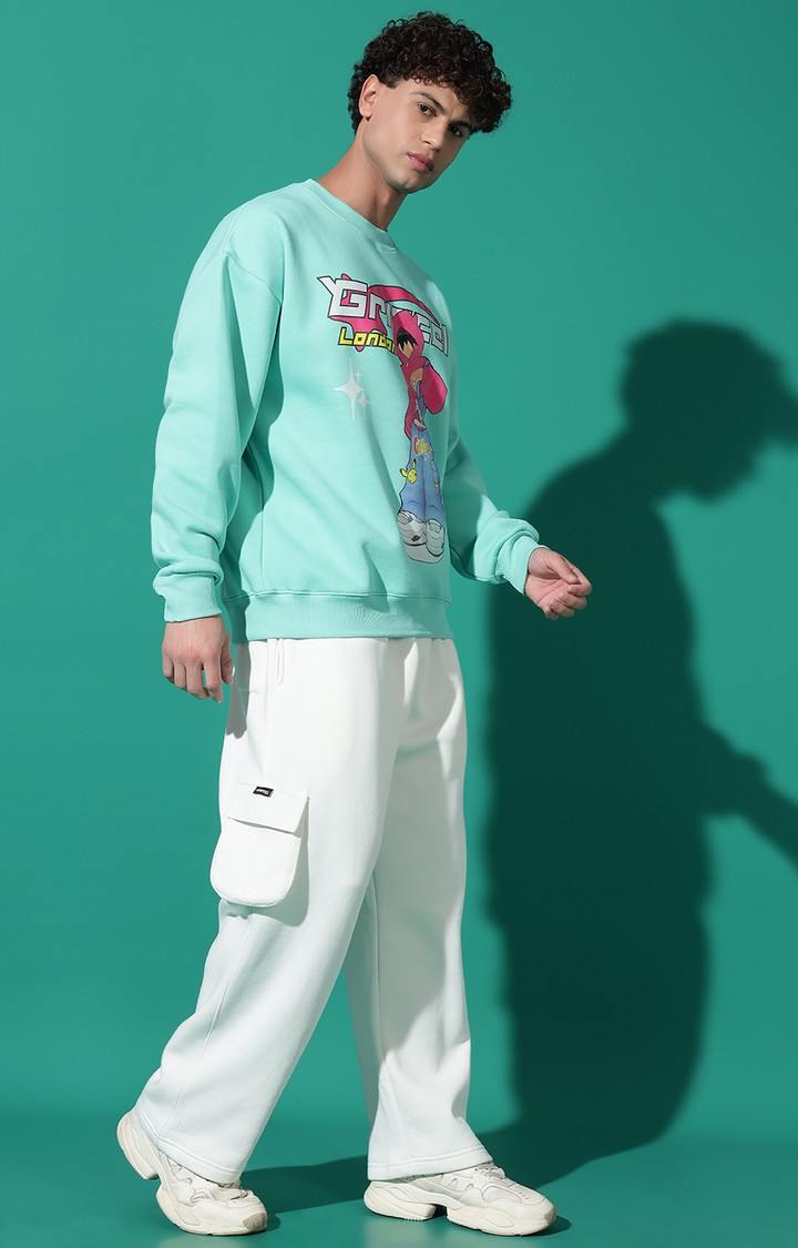 Men's Cool Kid Oversized Sea Green Tracksuit