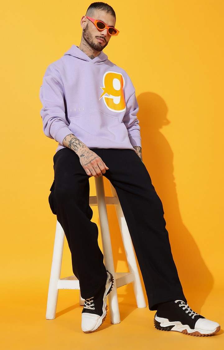 Men's 9 Oversized Mauve Hoodie Tracksuit