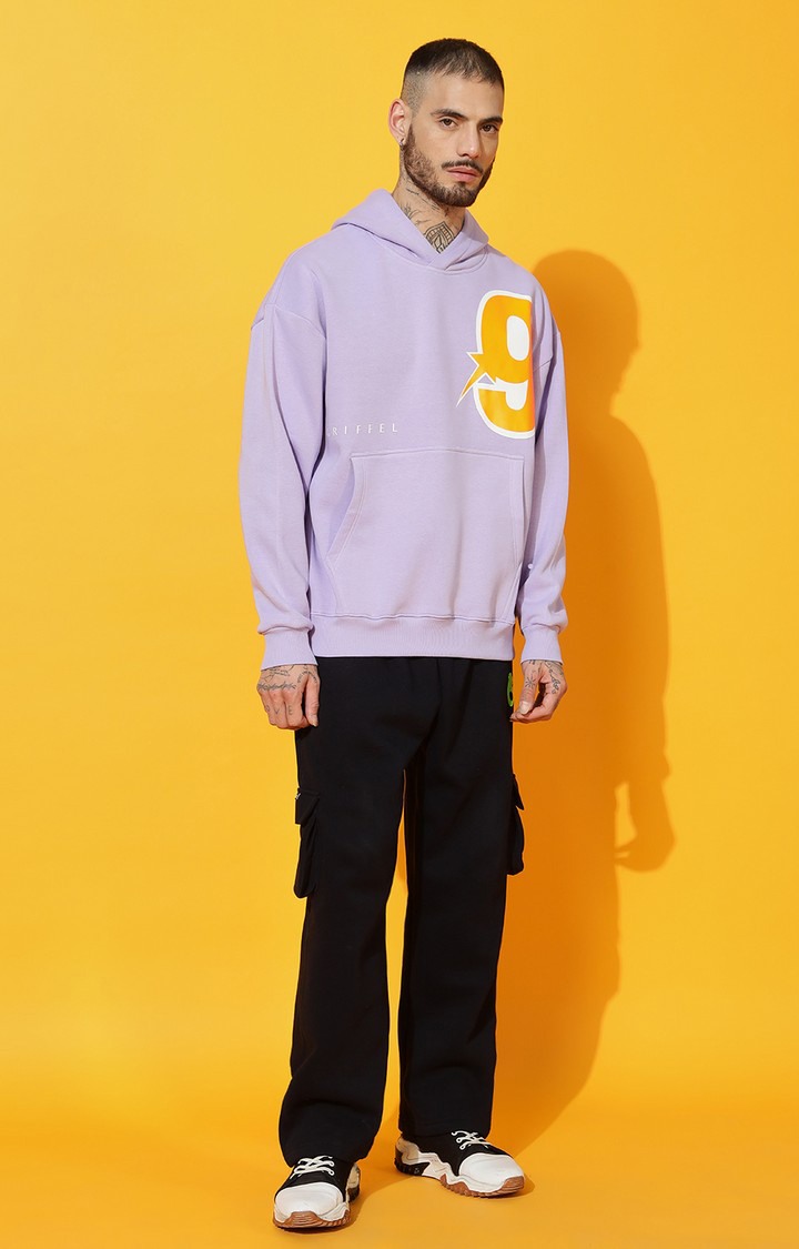 Men's 9 Oversized Mauve Hoodie Tracksuit