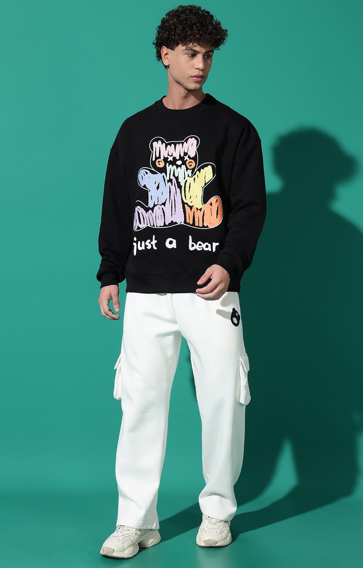 Men's JUST A BEAR Oversized Black Tracksuit