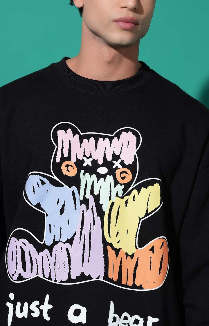 Men's JUST A BEAR Oversized Black Tracksuit