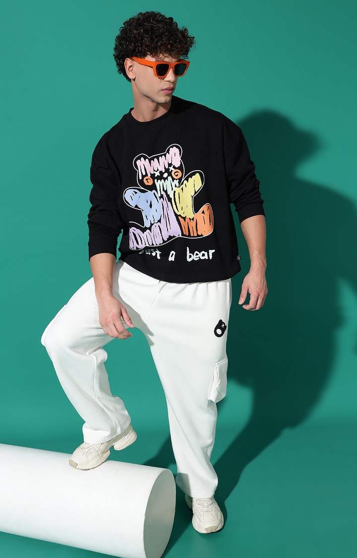 Men's JUST A BEAR Oversized Black Tracksuit