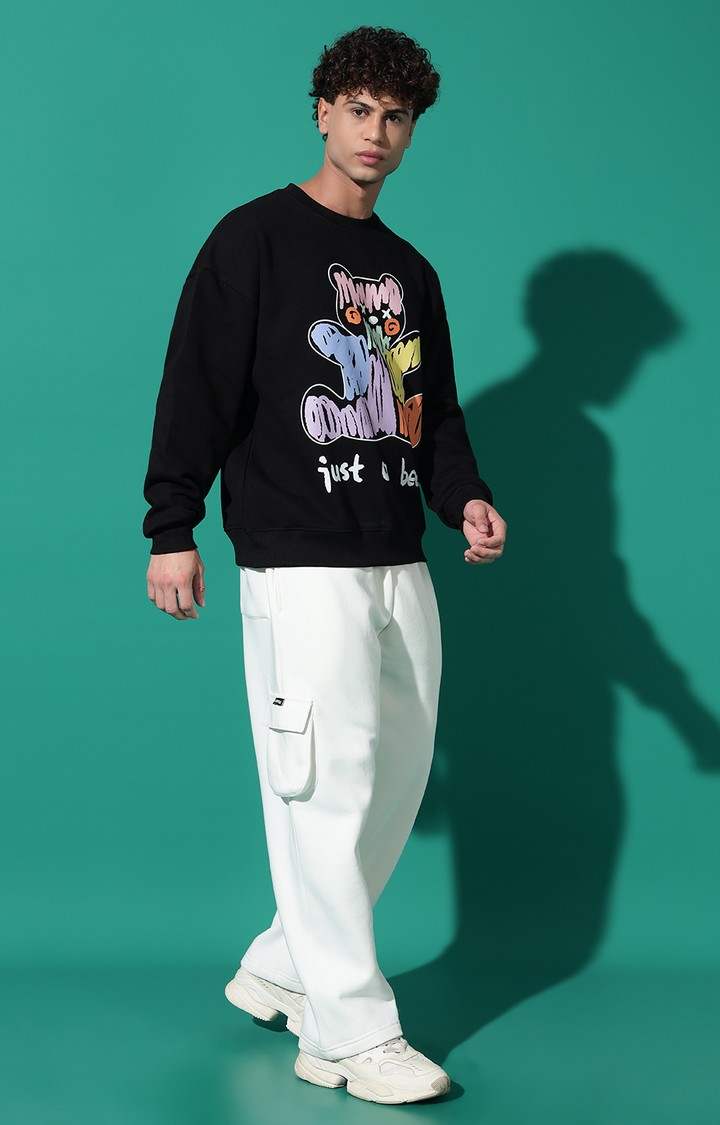 Men's JUST A BEAR Oversized Black Tracksuit