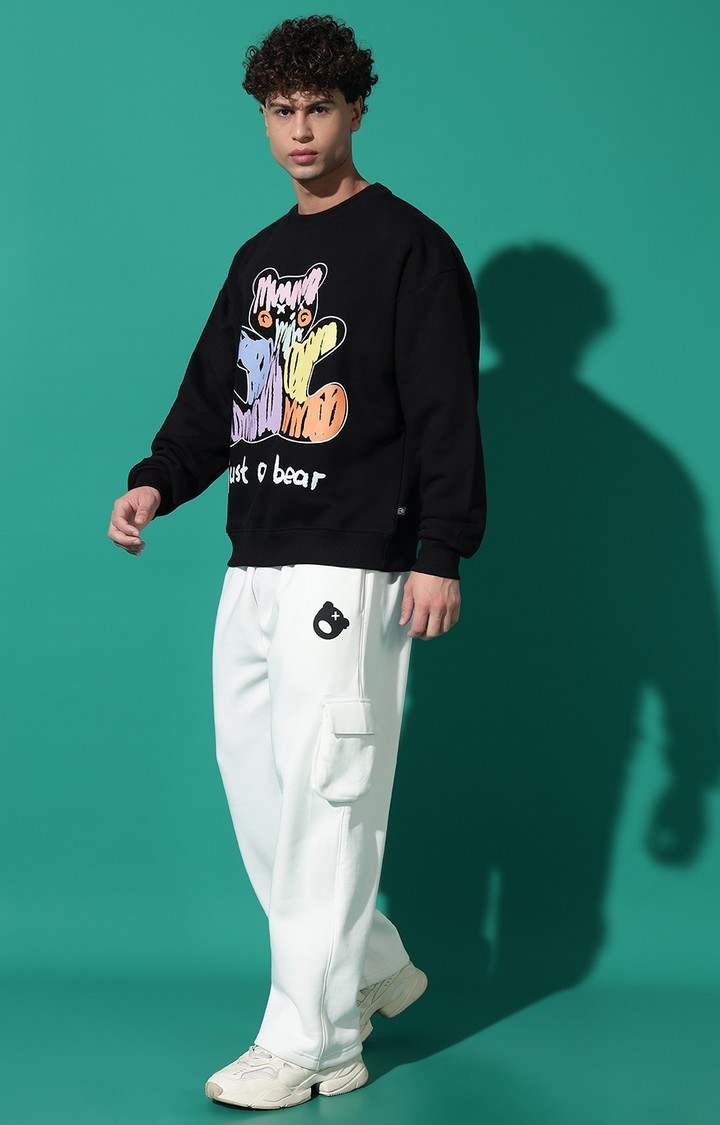 Men's JUST A BEAR Oversized Black Tracksuit