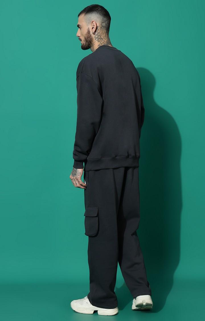 Men's JUST A BEAR Oversized Charcoal Tracksuit