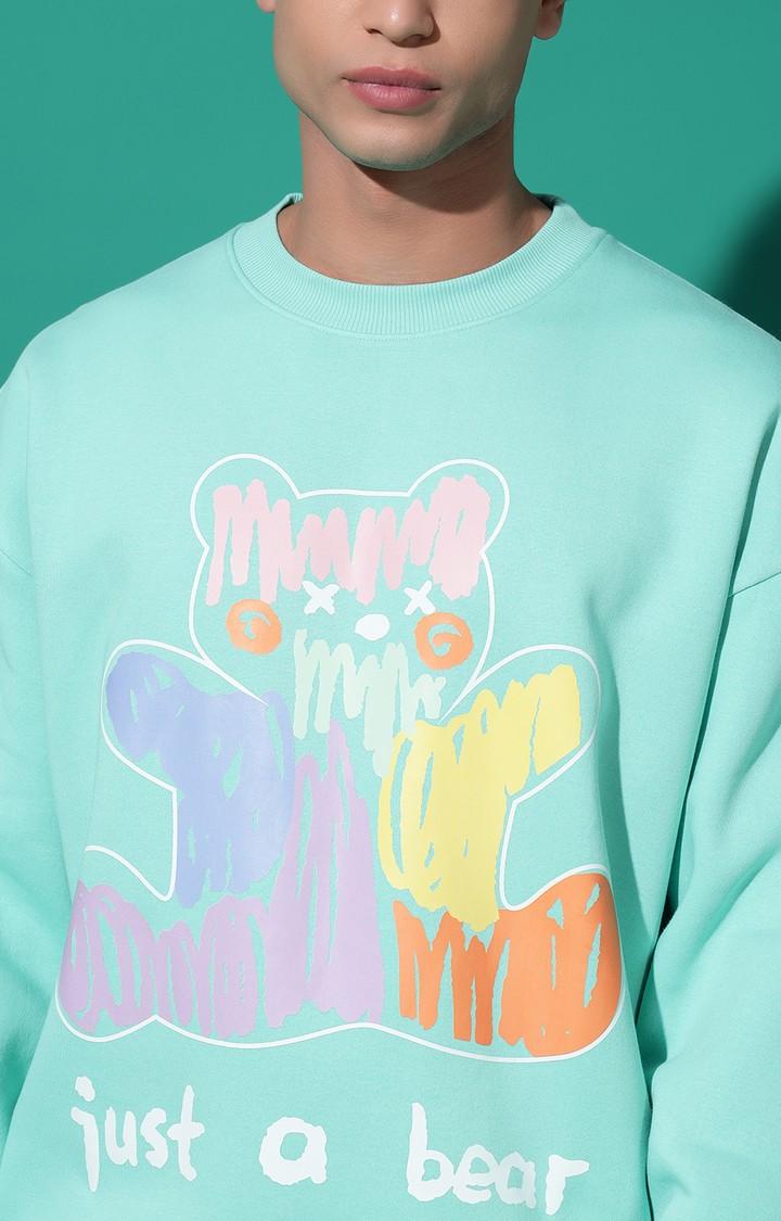 Men's JUST A BEAR Oversized Sea Green Tracksuit