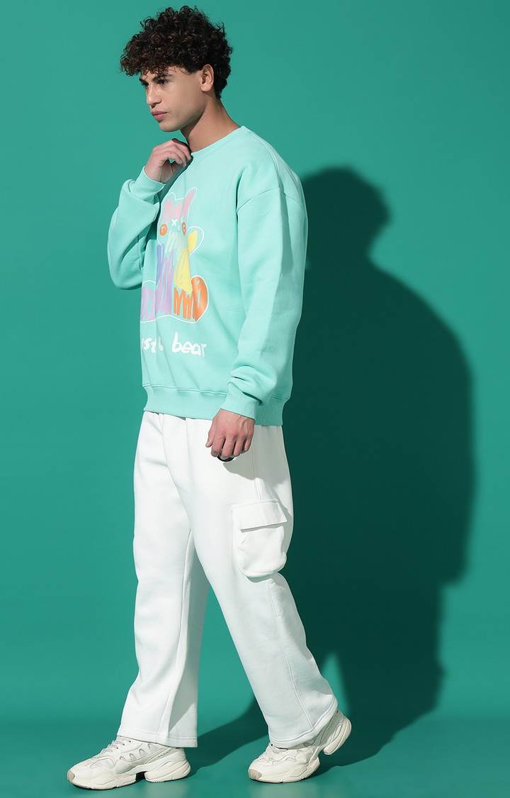 Men's JUST A BEAR Oversized Sea Green Tracksuit
