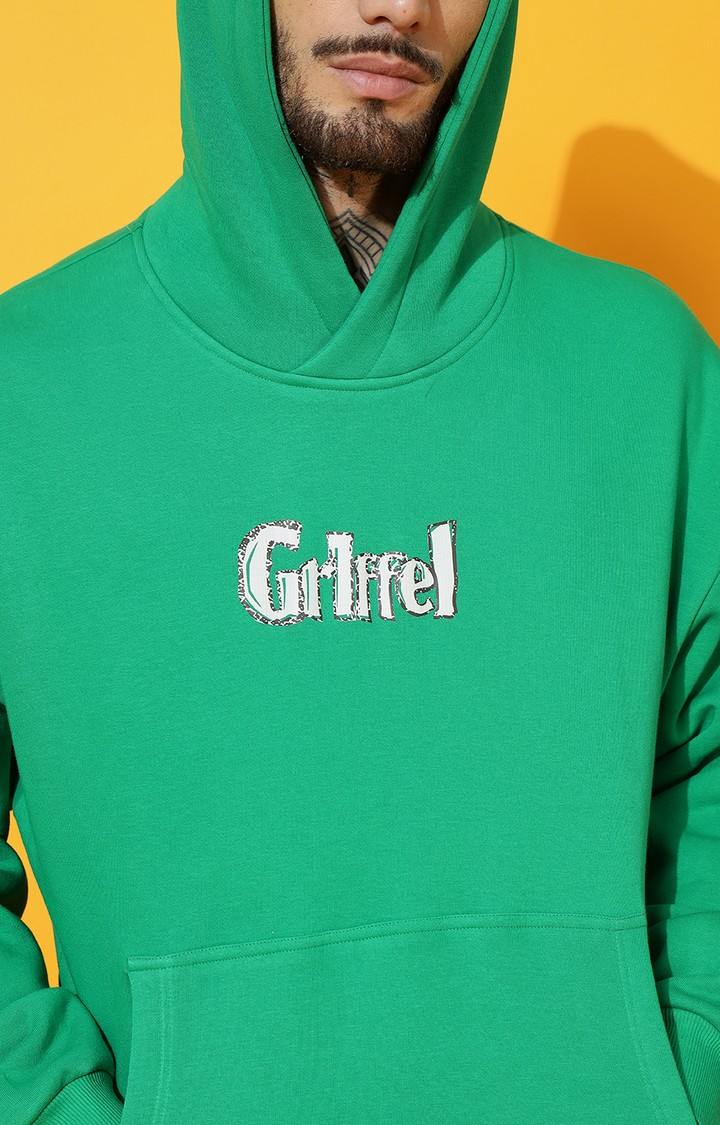 Men's ISLAND BIRD Oversized Green Hoodie Tracksuit