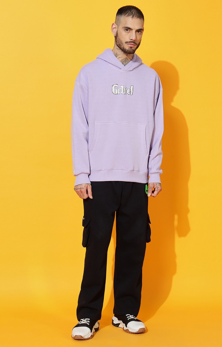 Men's ISLAND BIRD Oversized Mauve Hoodie Tracksuit