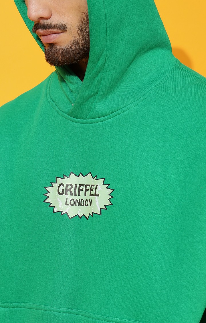 Men's PICANTE GREEN Oversized Green Hoodie Tracksuit