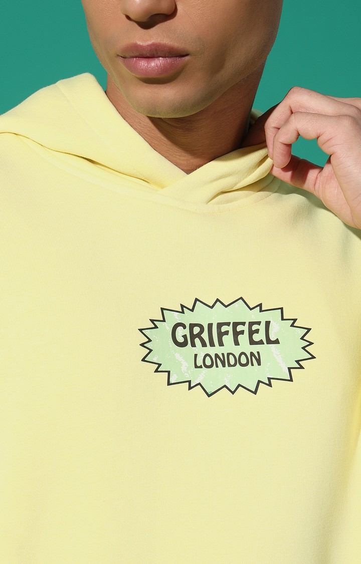 Men's PICANTE GREEN Oversized Yellow Hoodie Tracksuit