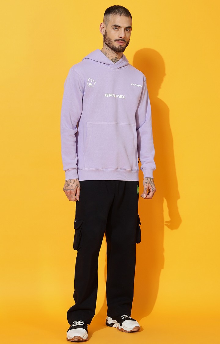 Men's TECH Oversized Mauve Hoodie Tracksuit