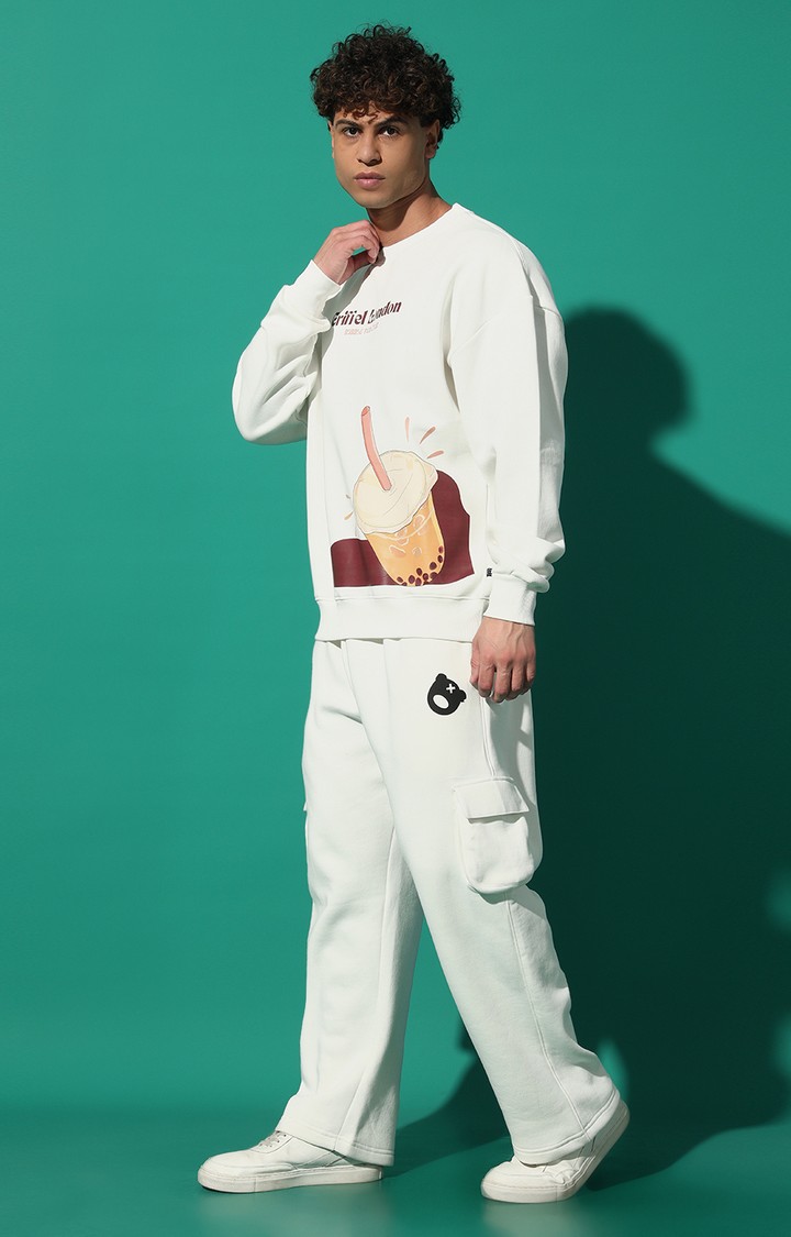Men's GRIFFEL Oversized White Tracksuit