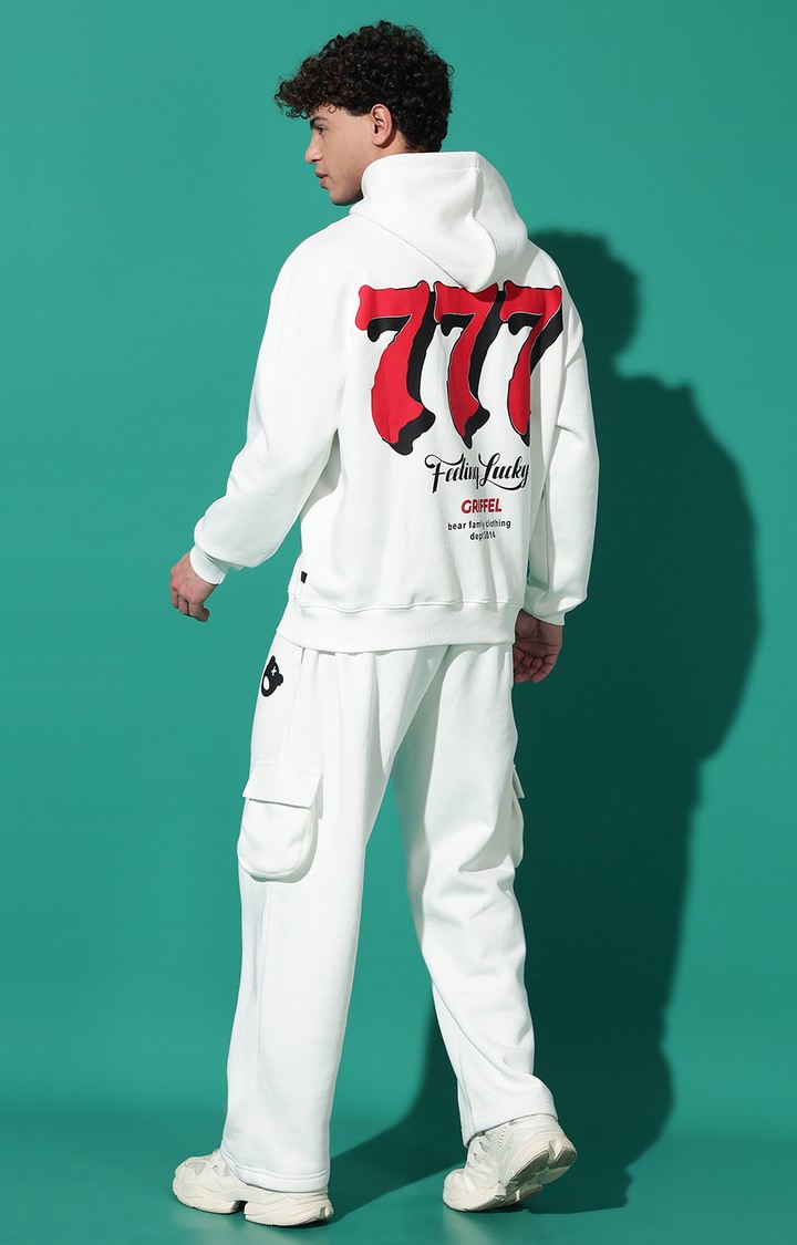 Men's 777 Oversized White Tracksuit