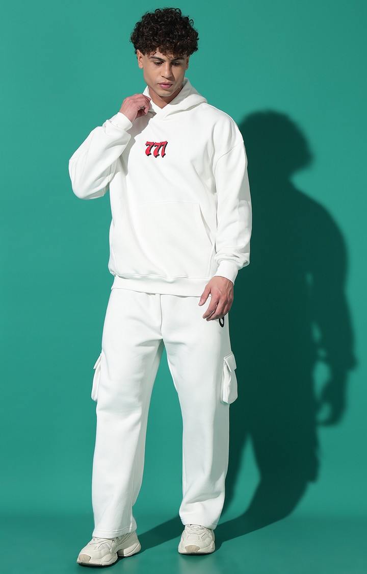 Men's 777 Oversized White Tracksuit