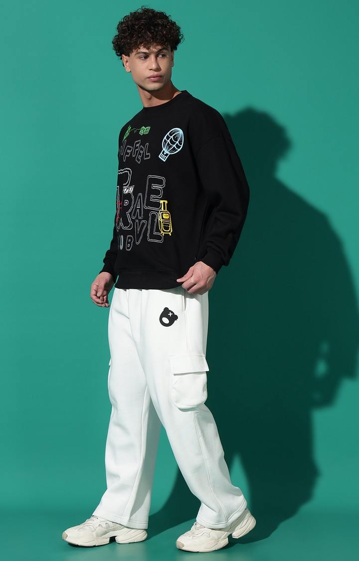 Men's TRAVEL Oversized Black Tracksuit