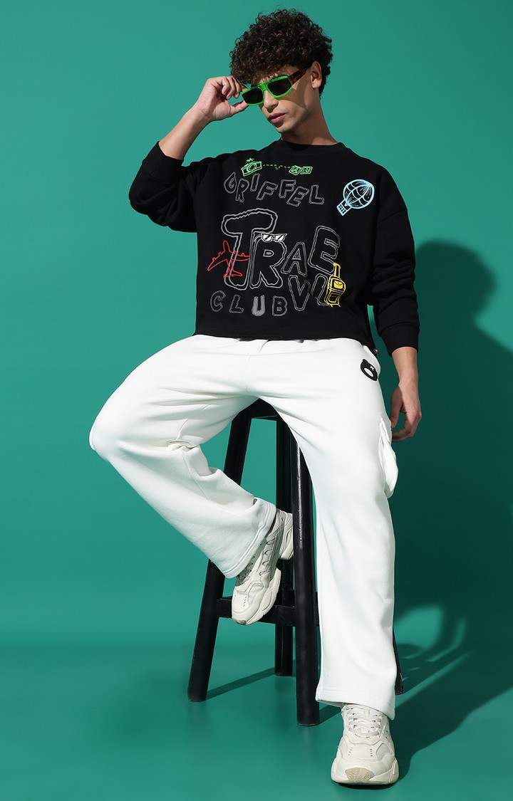 Men's TRAVEL Oversized Black Tracksuit