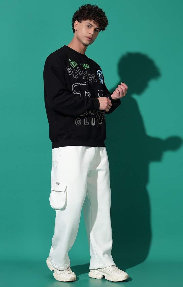 Men's TRAVEL Oversized Black Tracksuit