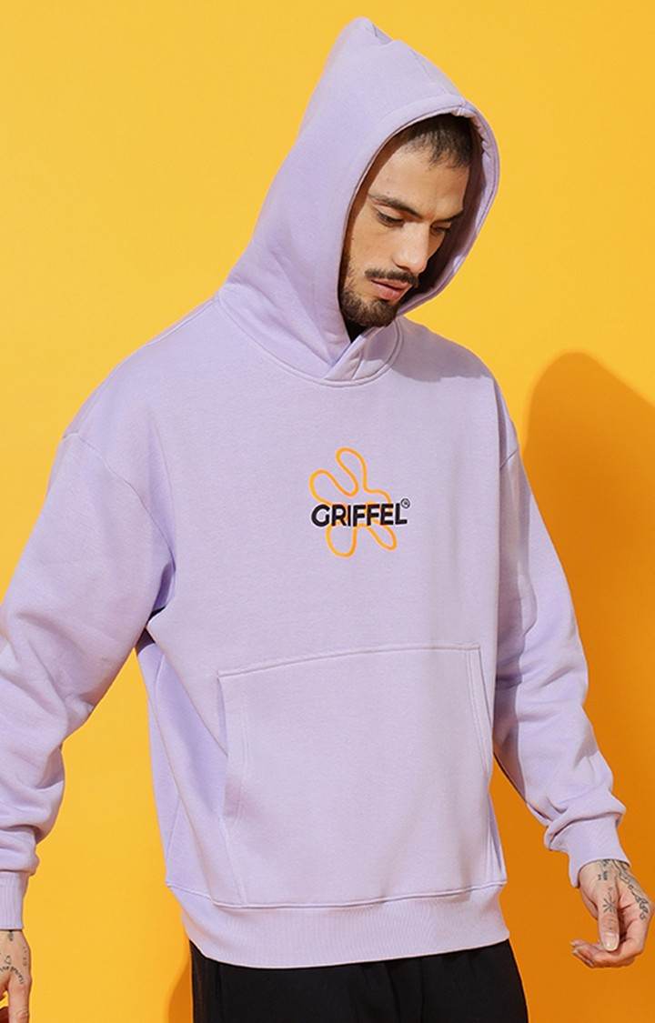 Men's NO ONE SAVES YOU Oversized Mauve Sweatshirt
