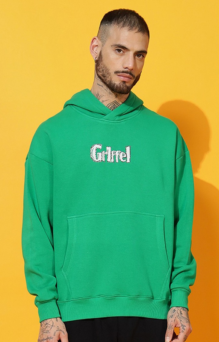 Men's ISLAND BIRD Oversized Green Hoodie
