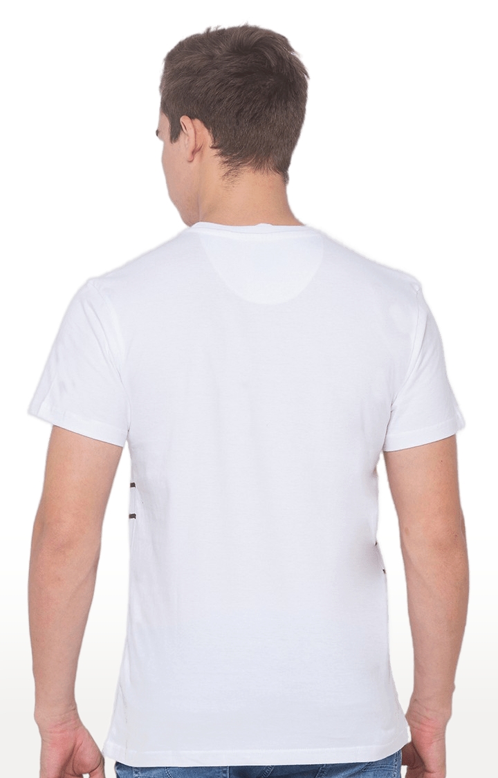 globus | White Printed T-Shirt 4