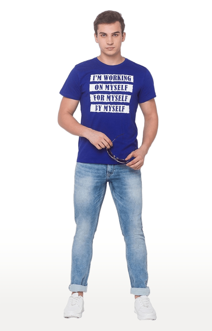 globus | Blue Printed T-Shirt 1