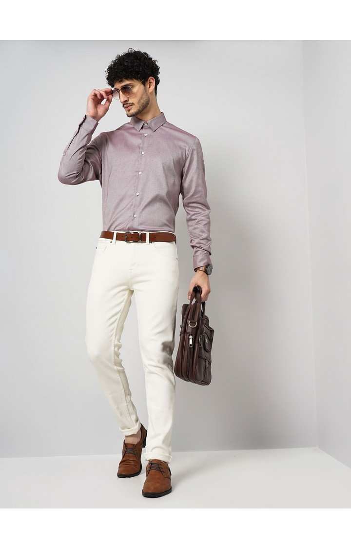 Celio Men's Solid Oxford Shirt