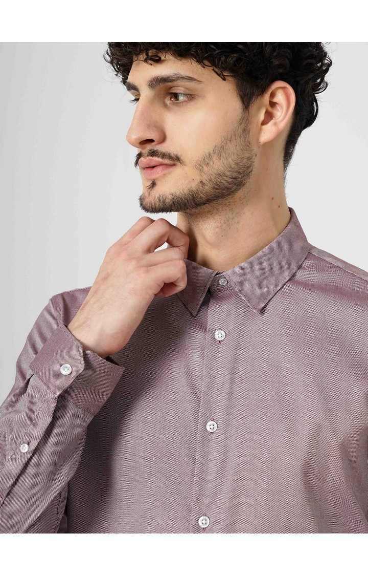 Celio Men's Solid Oxford Shirt