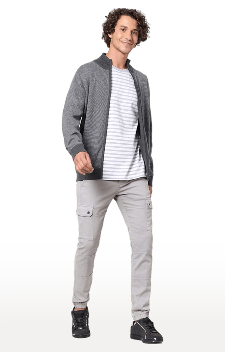 Men's Grey Melange Sweaters