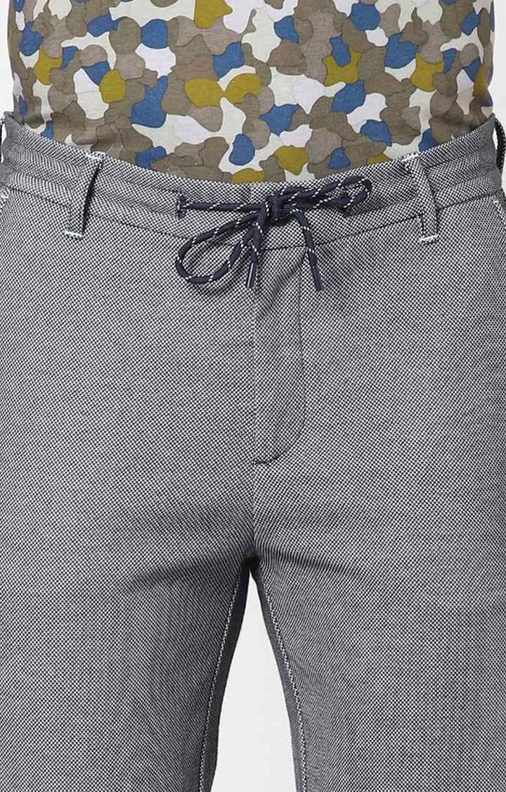 Men's Blue Polycotton Solid Shorts