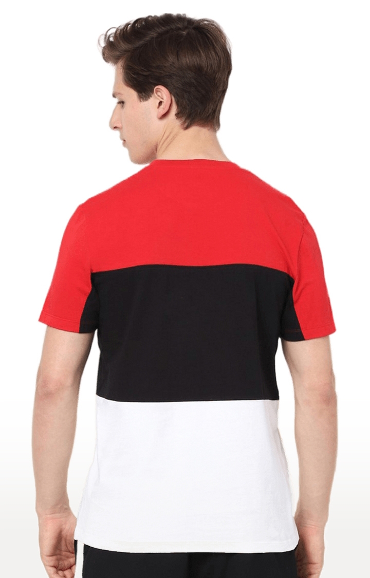 Men's Multi Colourblock Regular T-Shirts