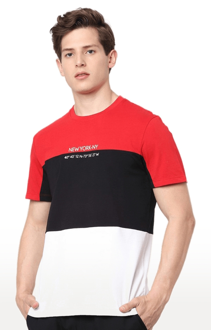 celio | Men's Multi Colourblock Regular T-Shirts
