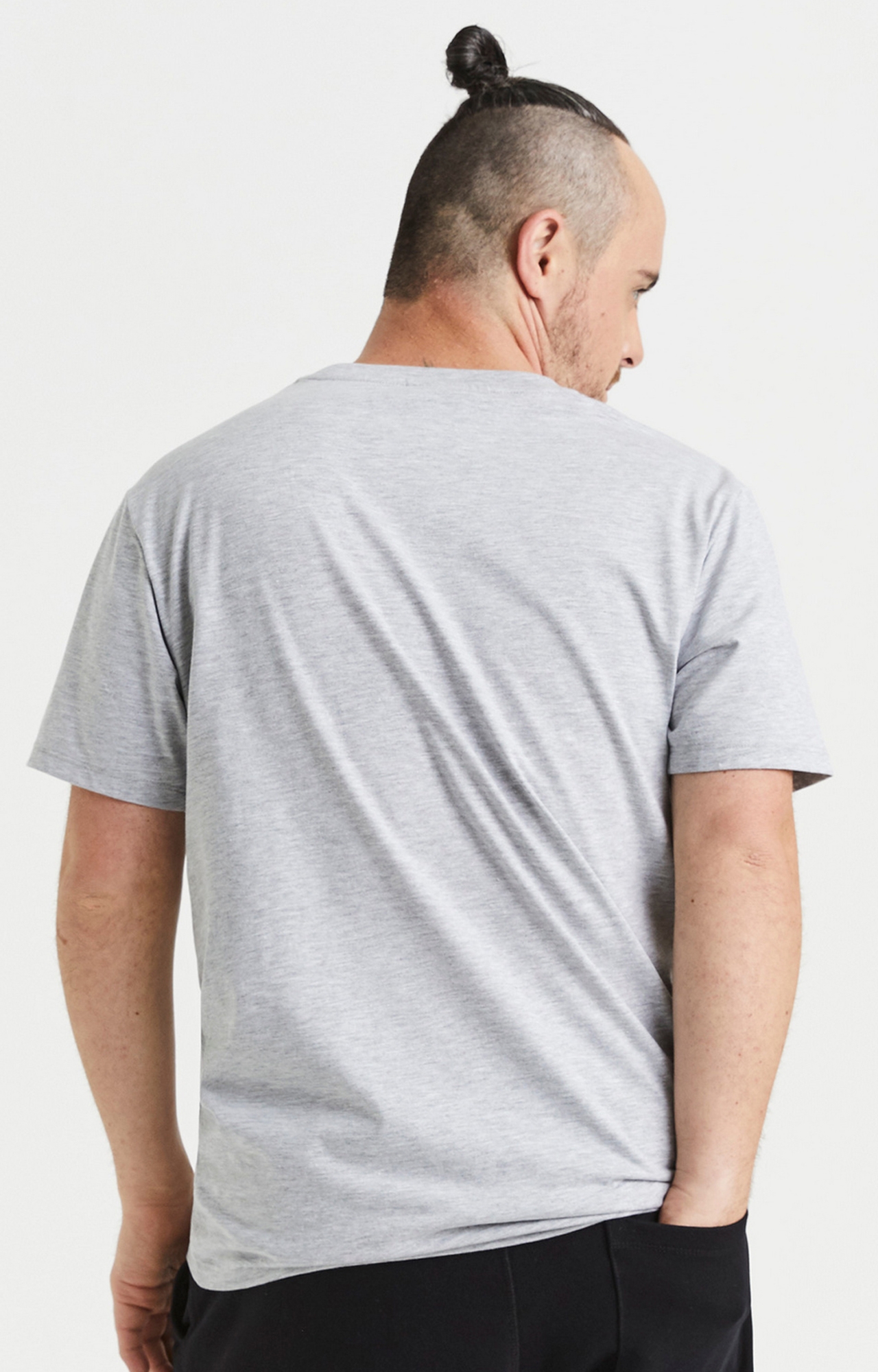 Men's Grey Printed Regular T-Shirts