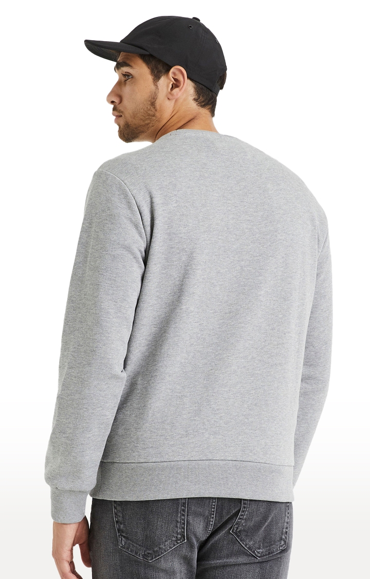 celio | Men's Grey Melange Sweatshirts 2