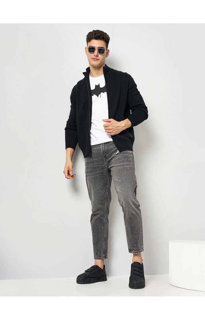 Celio Gry Solid Relaxed Fit Casual Jeans