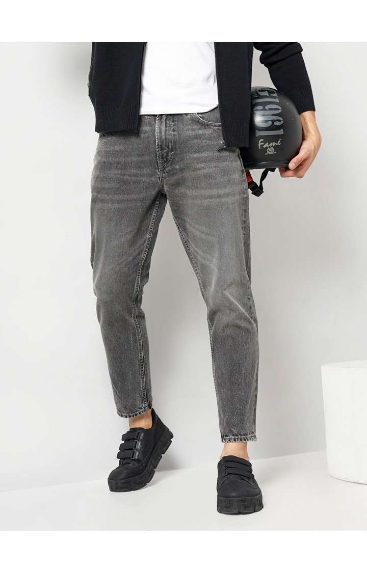Celio Gry Solid Relaxed Fit Casual Jeans