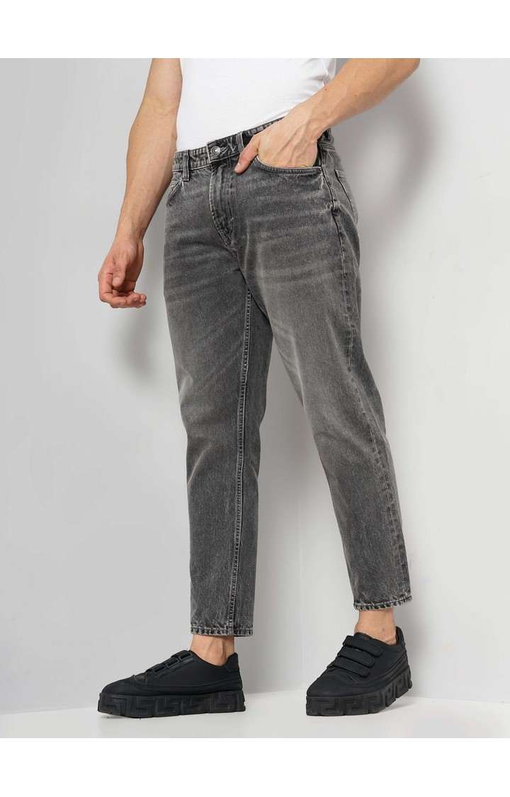 Celio Gry Solid Relaxed Fit Casual Jeans