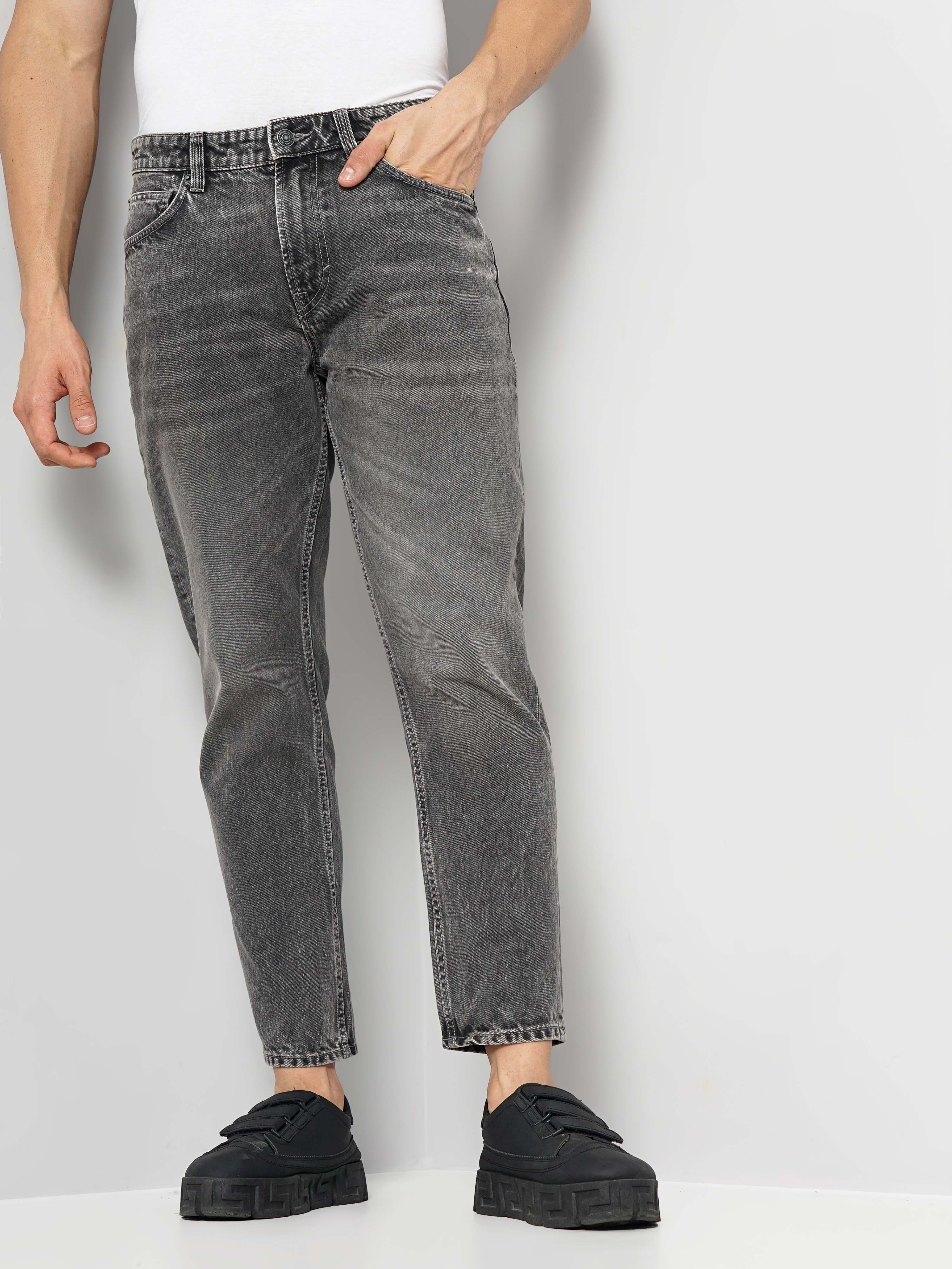 Celio Gry Solid Relaxed Fit Casual Jeans