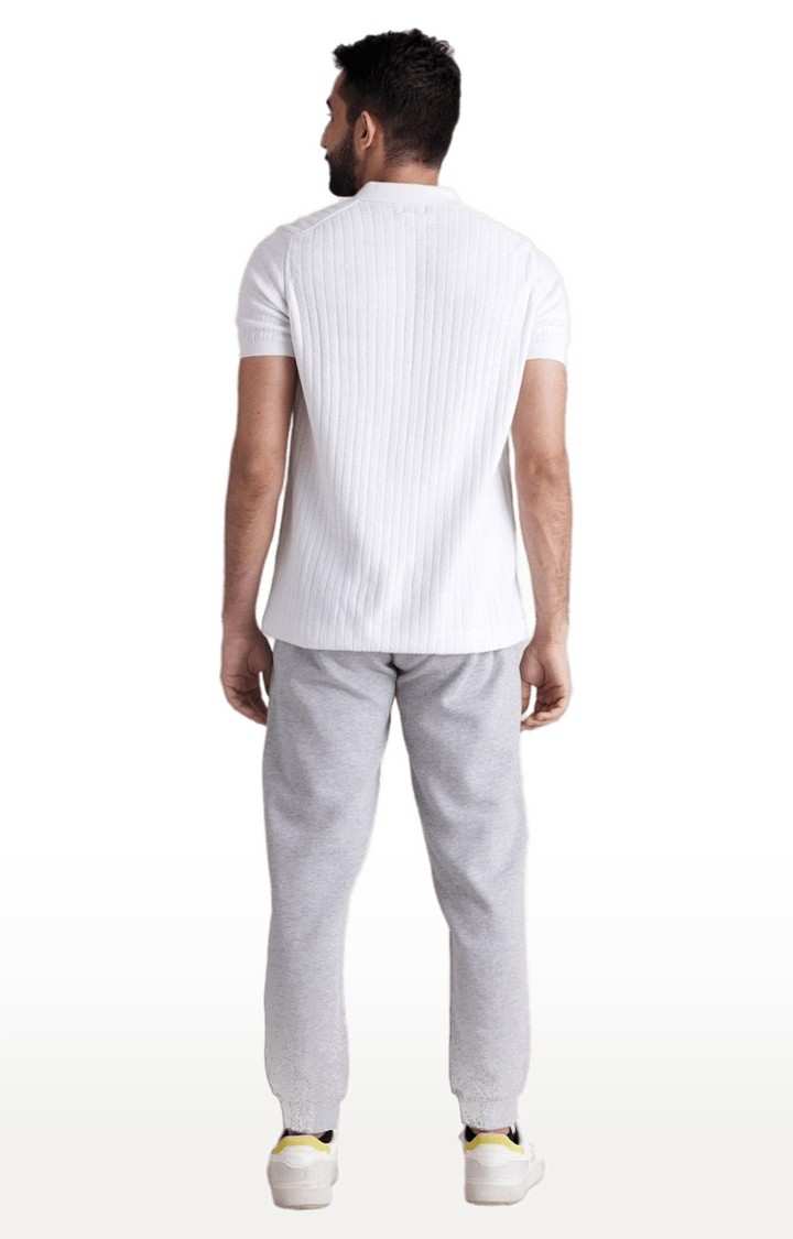 Men's Grey Polycotton Solid Casual Joggers