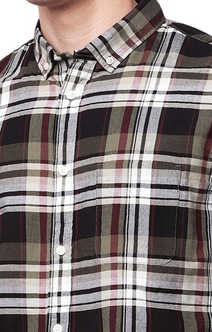 celio | Men's Multi Checked Casual Shirts 5