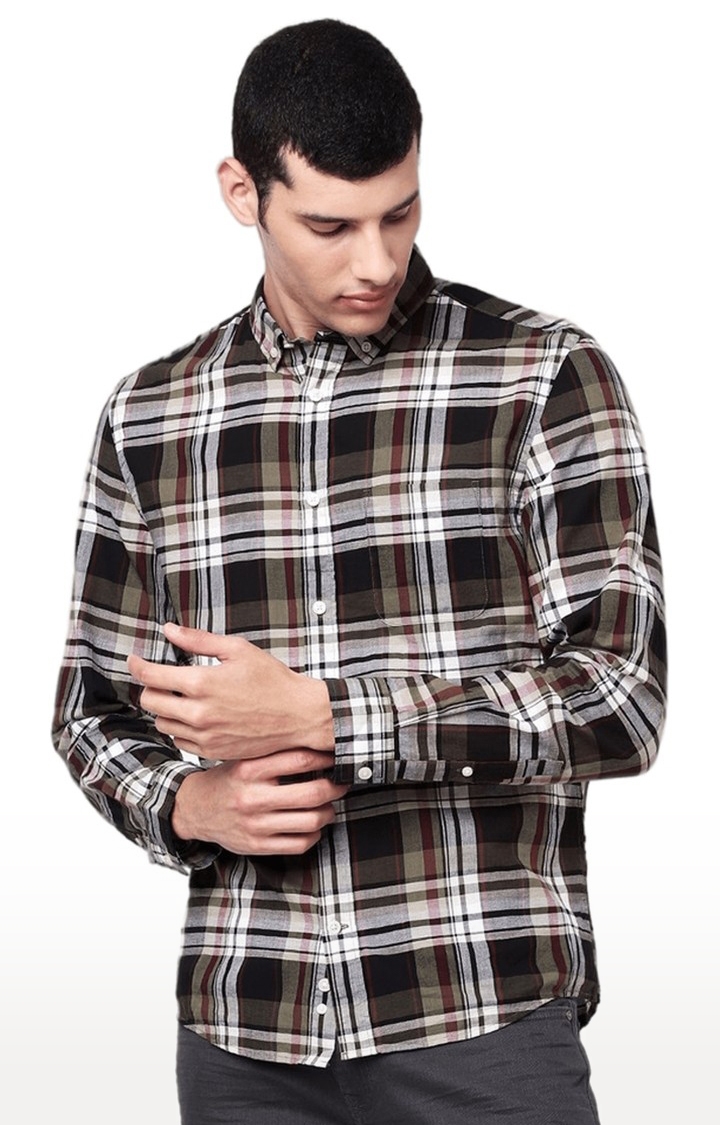 celio | Men's Multi Checked Casual Shirts 0