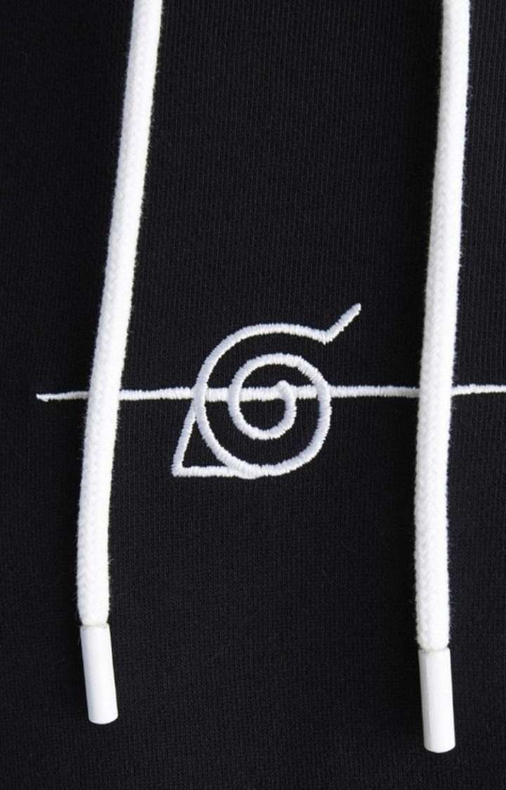 Men's Black Solid Hoodies